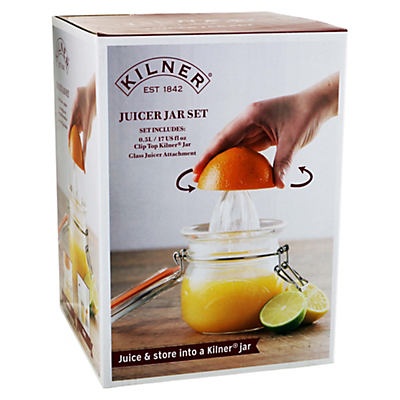 slide 1 of 1, Kilner Clip Top Jar with Juicer Set, 17 oz