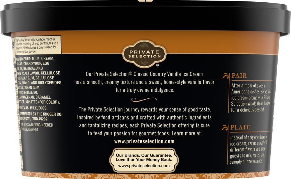 slide 2 of 5, Private Selection Classic Country Vanilla Ice Cream, 48 fl oz