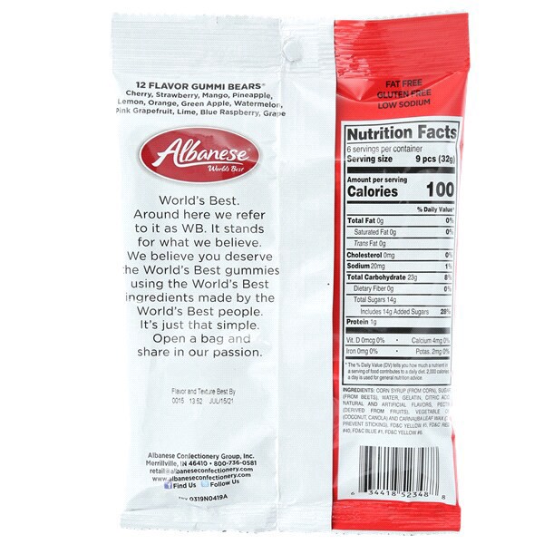 slide 4 of 5, Albanese Gummi Bears, 7.5 oz