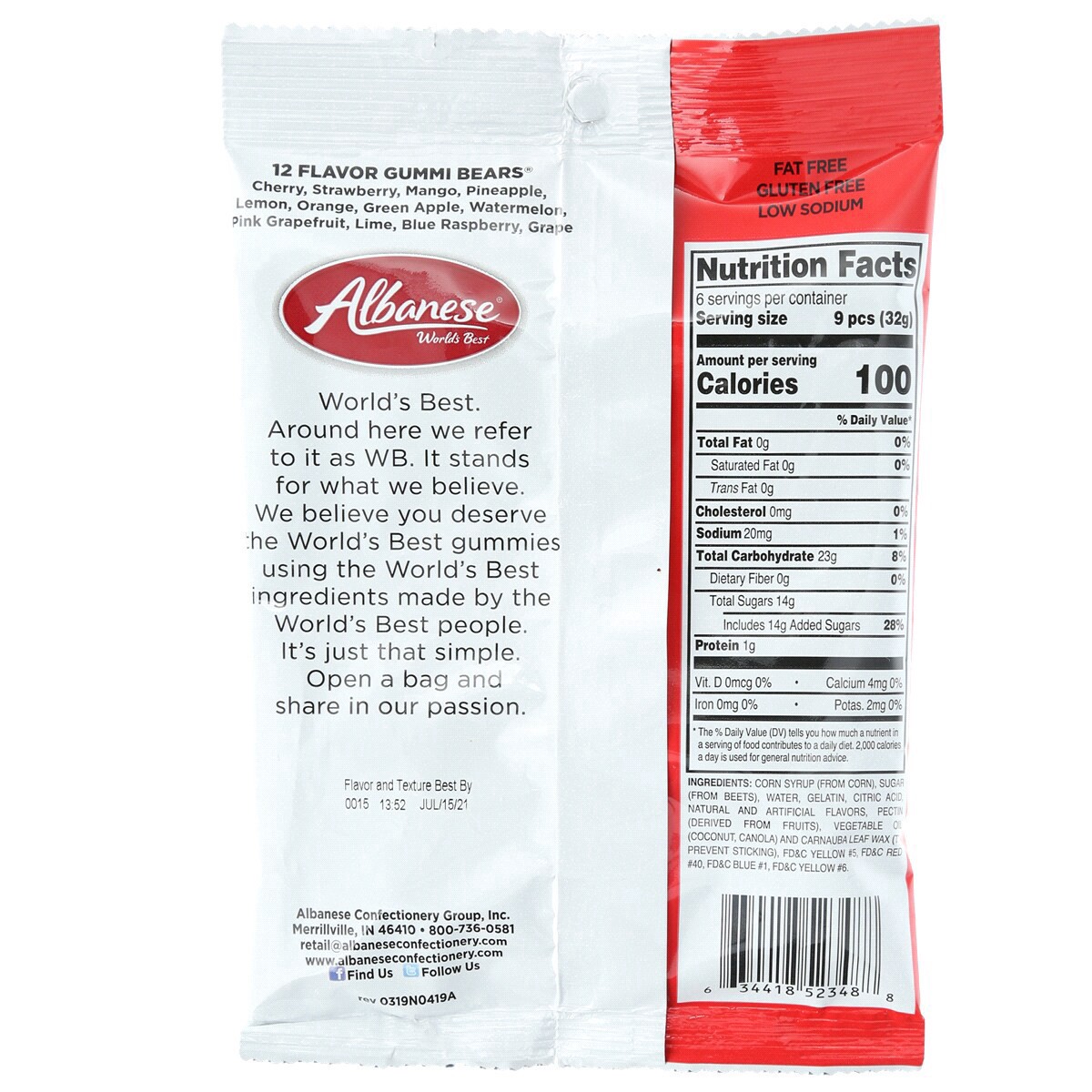 slide 2 of 5, Albanese Gummi Bears, 7.5 oz