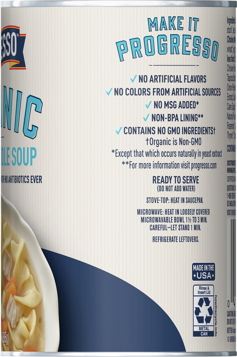 slide 9 of 9, Progresso Organic Canned Soup, Chicken Noodle Soup, 14 oz, 14 oz