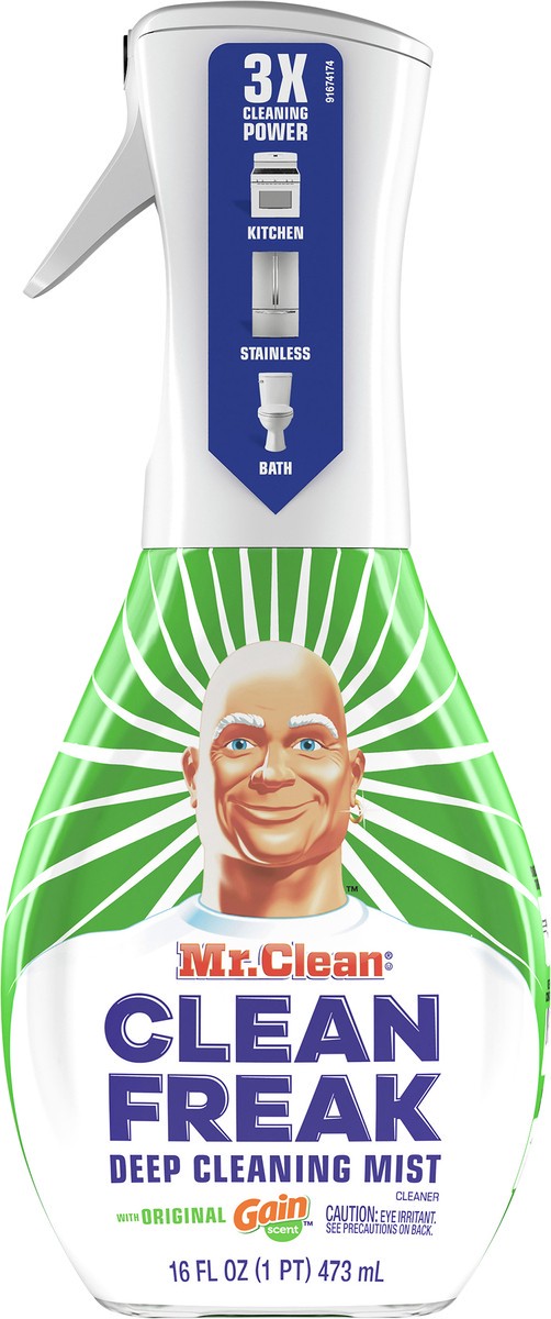 slide 2 of 6, Mr. Clean Clean Freak With Original Gain Scent Deep Cleaning Mist 16 fl oz, 16 fl oz