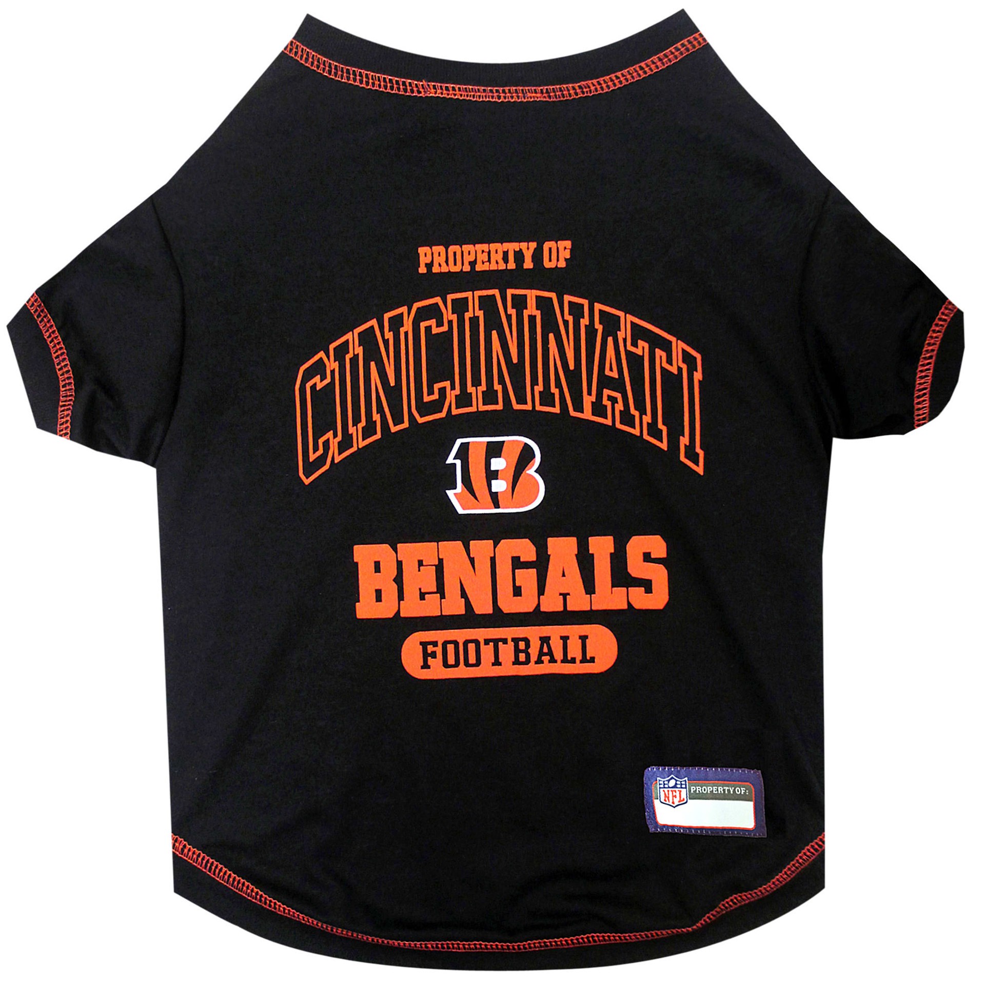 slide 1 of 1, Pets First Cincinnati Bengals T-Shirt, MED