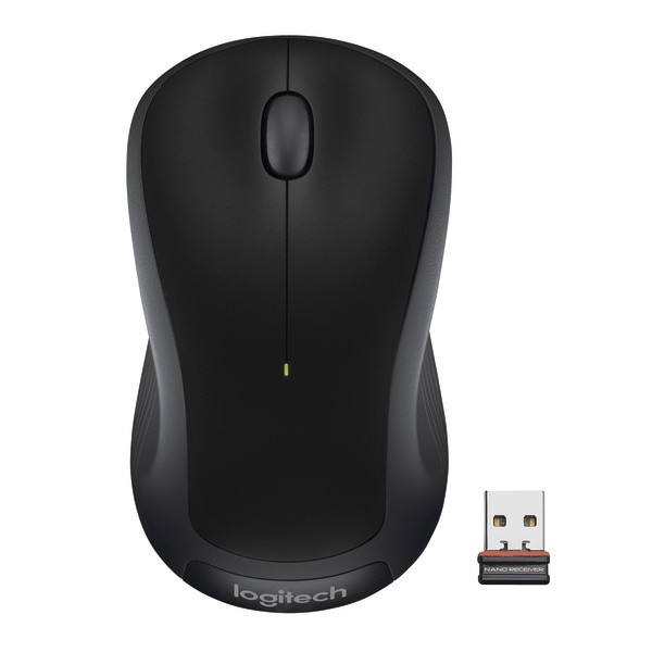 slide 1 of 4, Logitech M310 Wireless Optical Mouse, Black, 1 ct