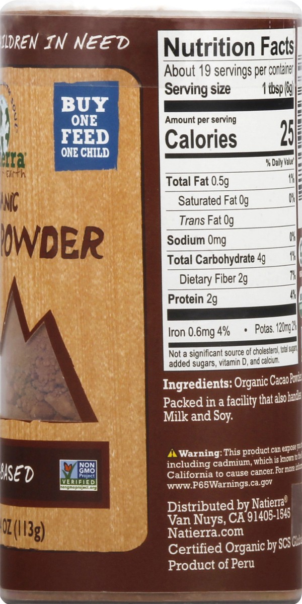 slide 12 of 12, Natierra Cacao Powder Shaker, 4 oz