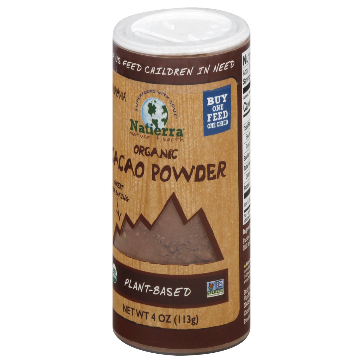 slide 6 of 12, Natierra Cacao Powder Shaker, 4 oz