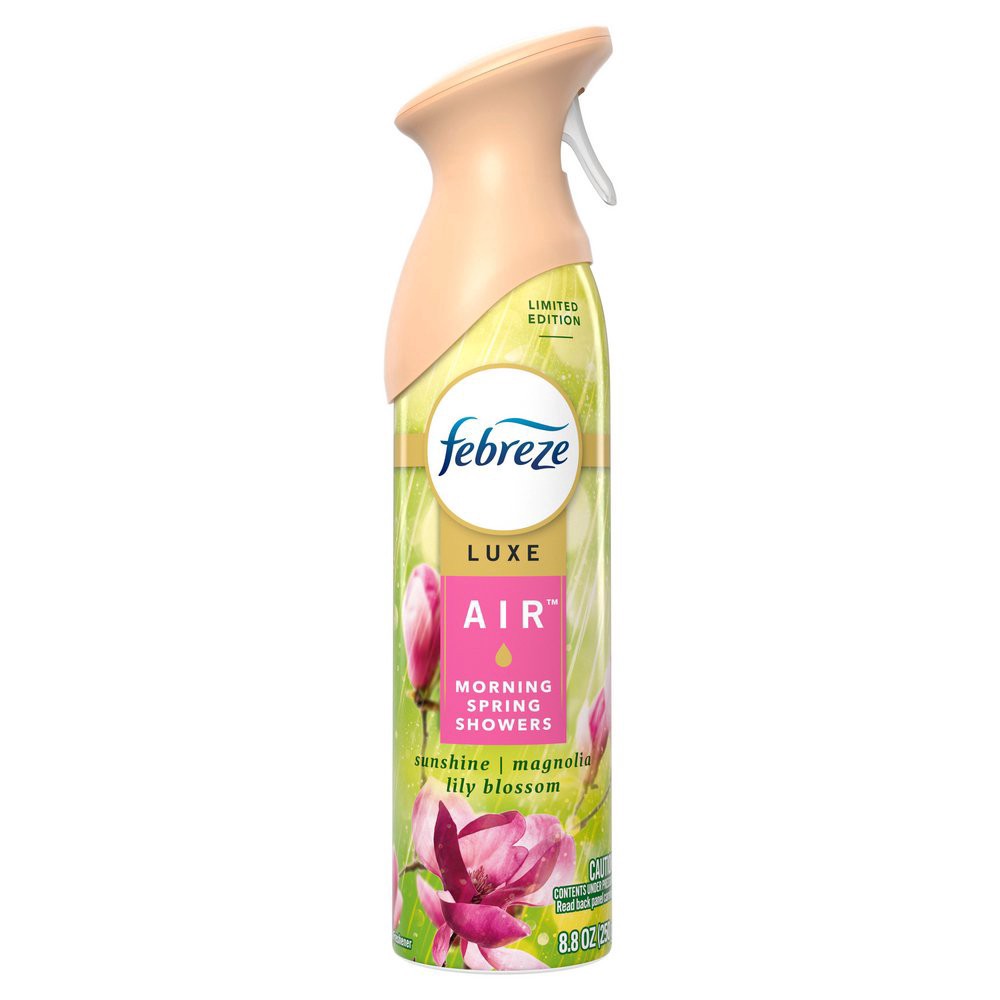 slide 1 of 1, Febreze Air Luxe - Morning Spring Showers, 8.8 oz