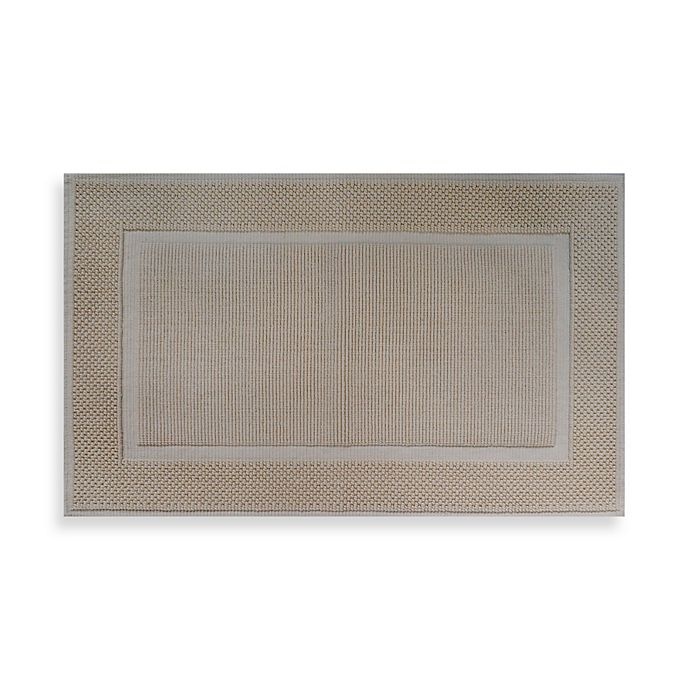 slide 1 of 1, Wamsutta Jacquard Ring-Spun Cotton Bath Rug - Vanilla, 20 in x 33 in