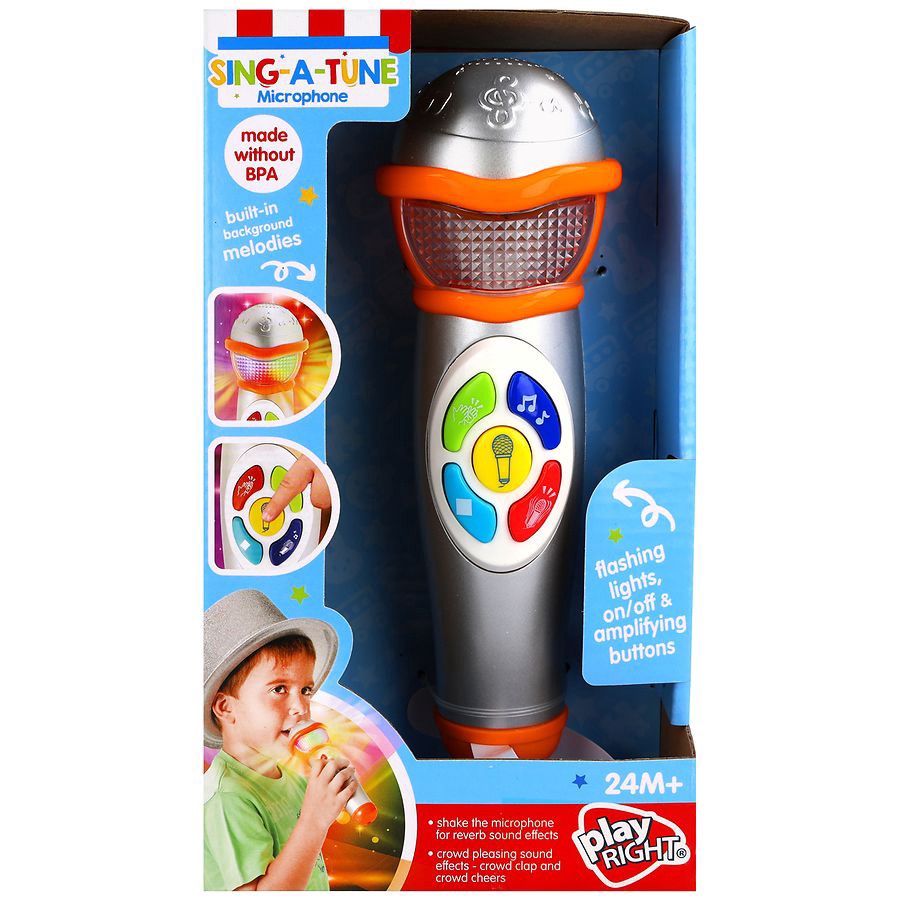 slide 1 of 5, Playright Sing-A-Tune Microphone, 1 ct