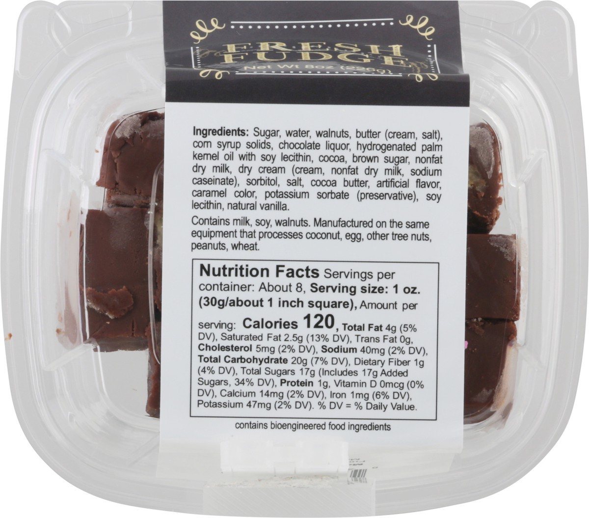 slide 3 of 14, Fudgeamentals Fresh Chocolate Walnut Fudge Bites, 8 oz