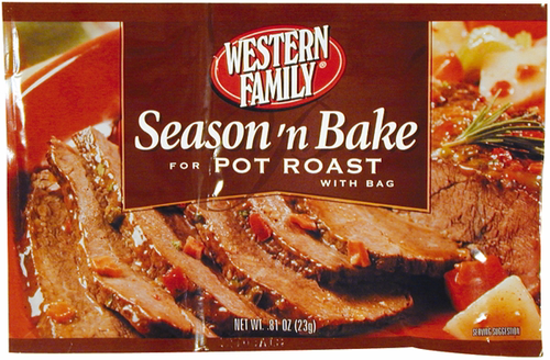 slide 1 of 1, Western Family Pot Roast Season N Bake Bag, 0.81 oz