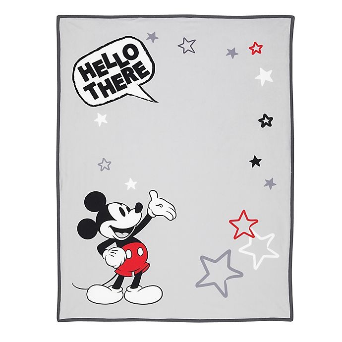 slide 1 of 6, Disney Mickey Mouse Photo Op Receiving Blanket - White, 1 ct