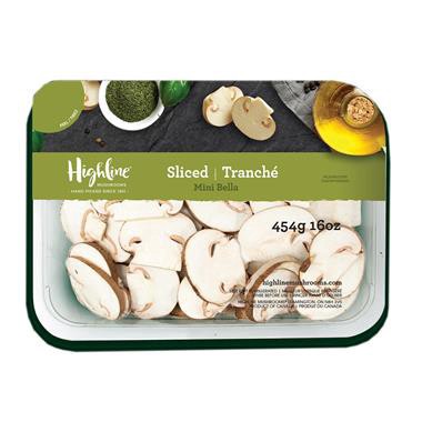 slide 1 of 1, Highline Sliced Baby Bella Mushroom, 16 oz