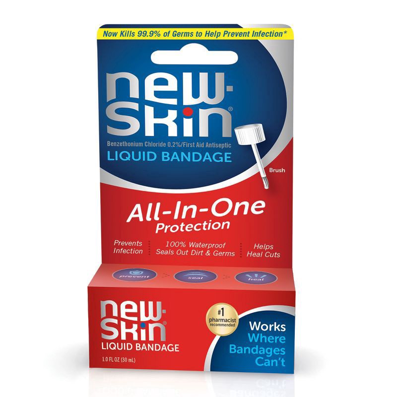 slide 1 of 9, New Skin Liquid Bandage 1.0 fl oz, 1 fl oz