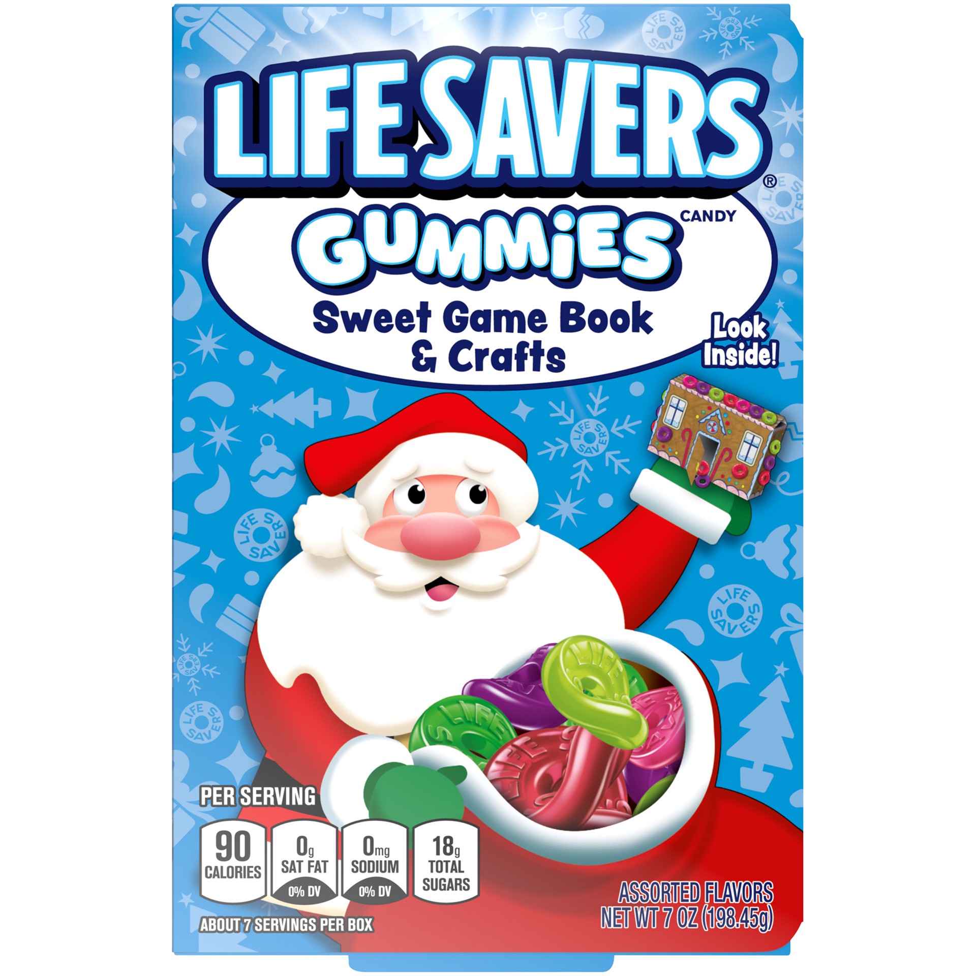slide 1 of 5, Life Savers Christmas Stocking Stuffer Fruit Flavored Gummy Candy - 7 oz Box, 7 oz