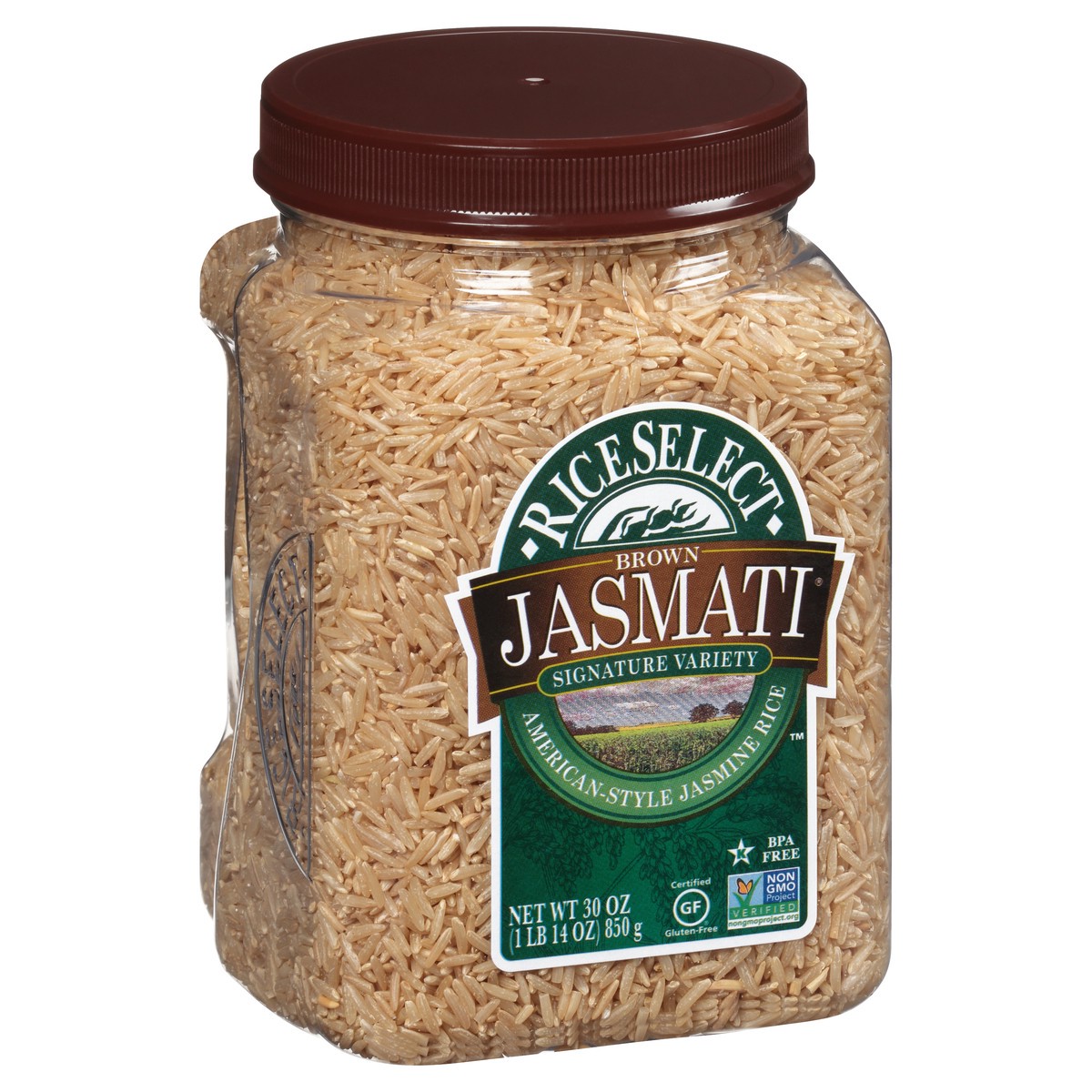 slide 5 of 10, RiceSelect Jasmine Rice, American-Style, Brown Jasmati, 30 oz