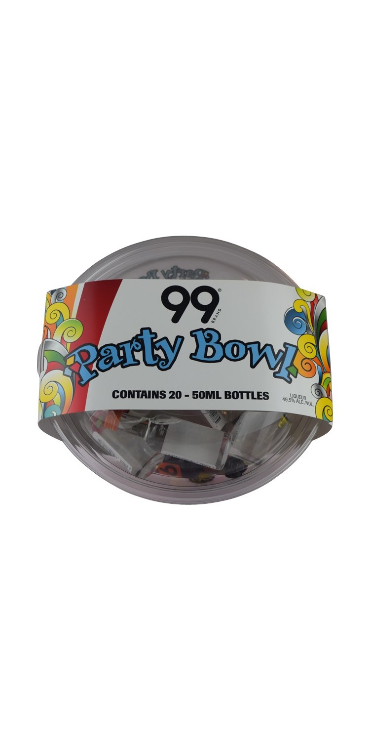 slide 1 of 1, 99 Brand Schnapps Party Bowl 20 Minis, 1 set