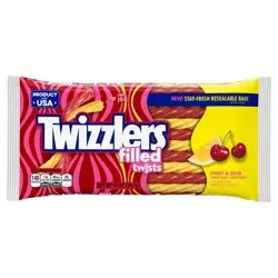 Twizzlers Filled Twists Sweet And Sour Licorice Candy