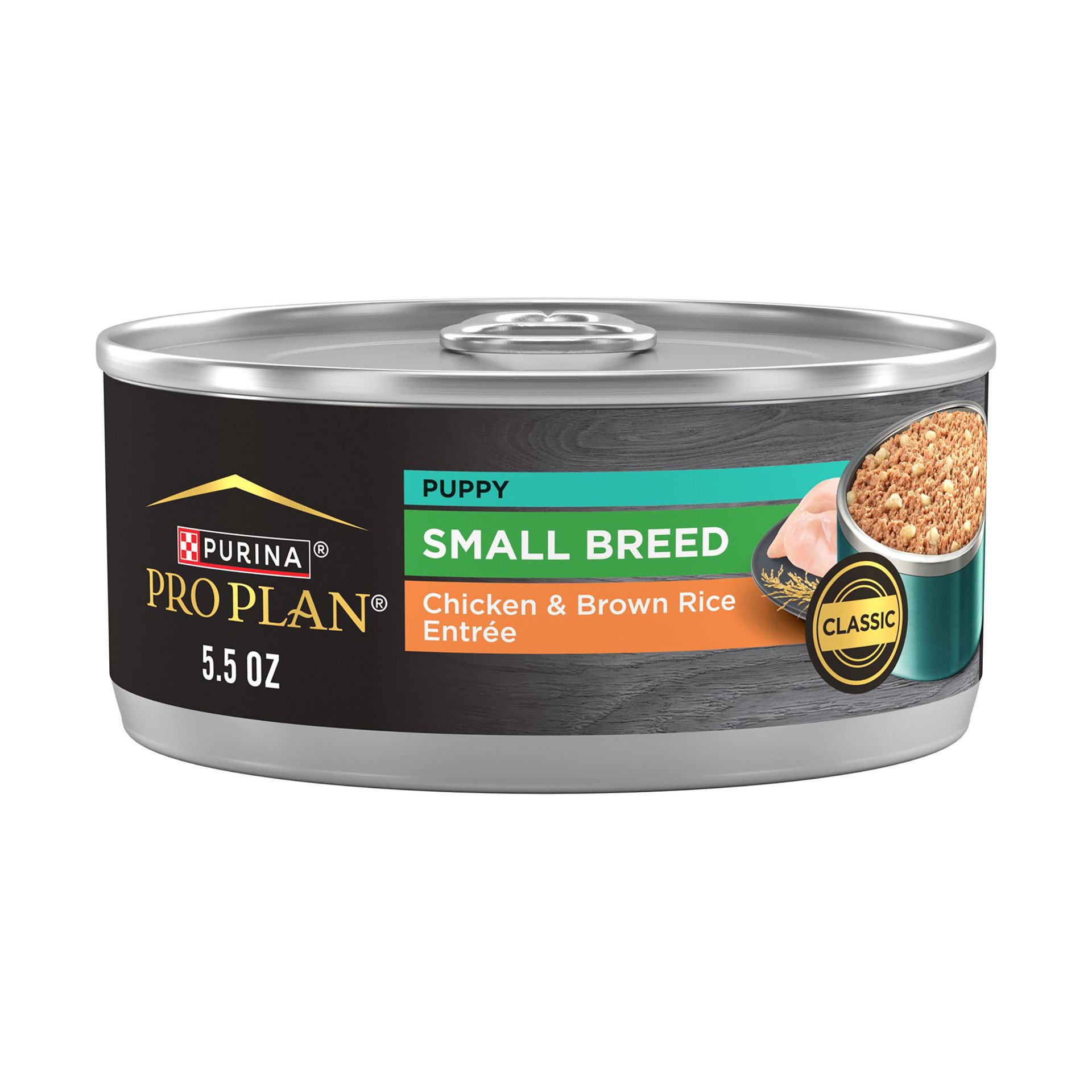 slide 1 of 1, Purina Pro Plan Chicken & Brown Rice Entree Small Breed Puppy Dog Wet Food - 5.5 oz, 5.5 oz