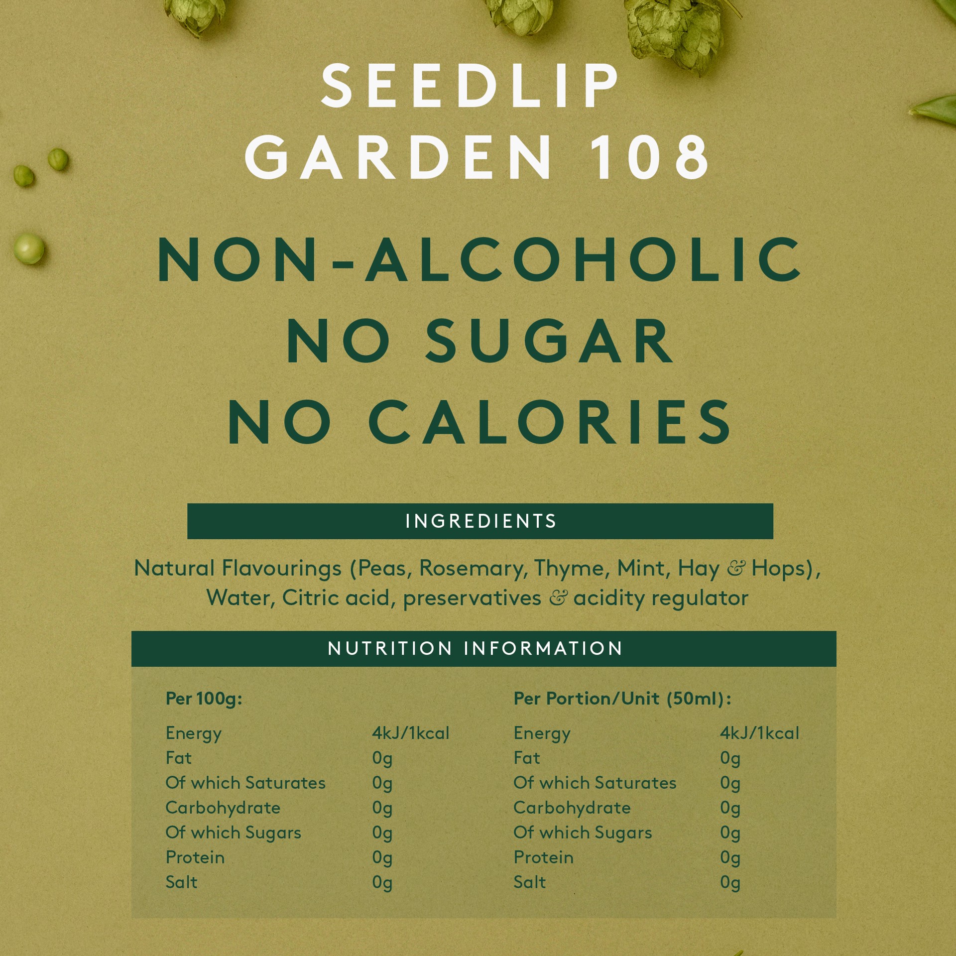 slide 6 of 8, Seedlip Na Garden Herbal 700 Ml, 700 ml