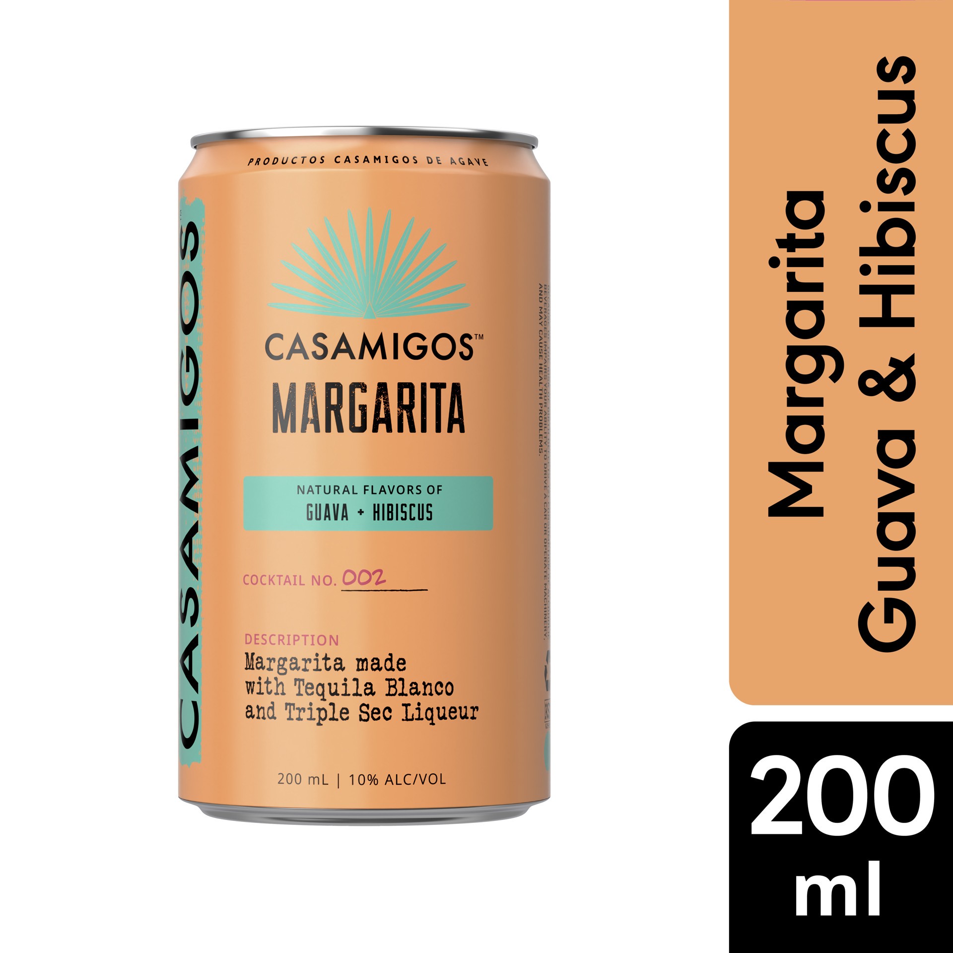 slide 2 of 4, Casamigos Margarita Guava & Hibiscus, 200 mL Can, 200 ml