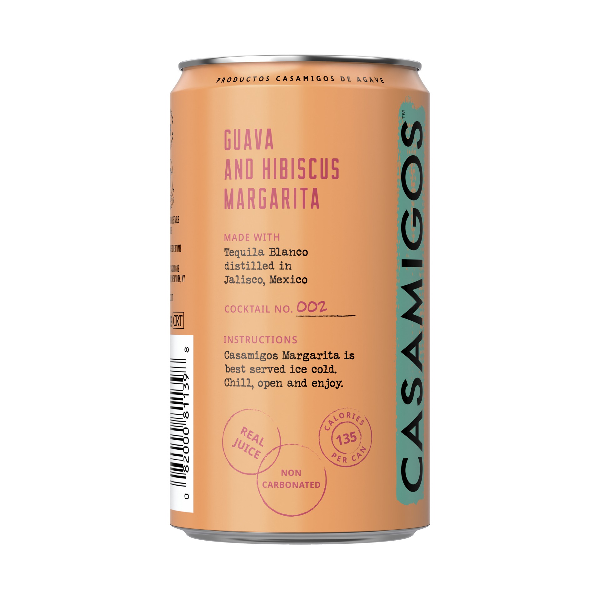 slide 4 of 4, Casamigos Margarita Guava & Hibiscus, 200 mL Can, 200 ml