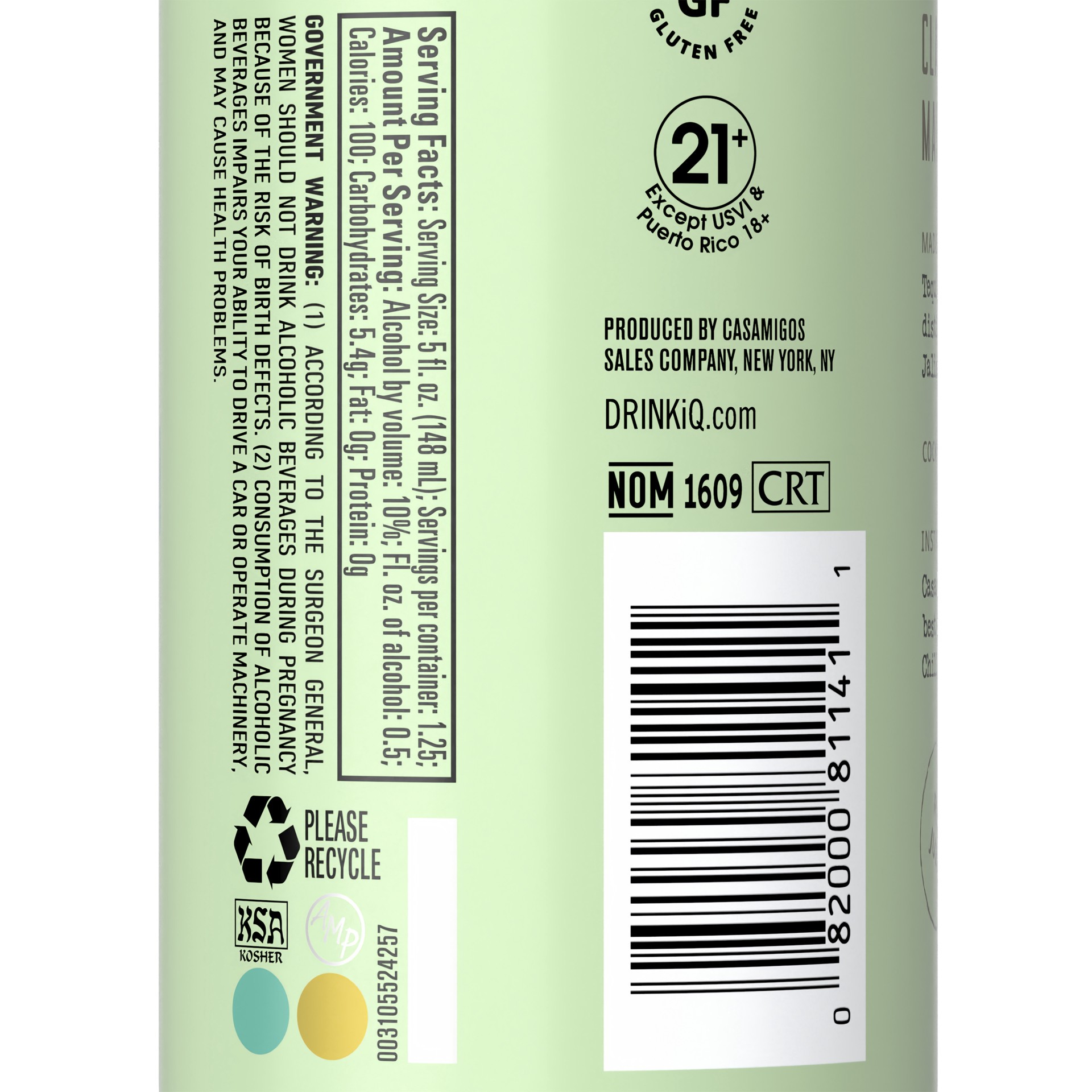 slide 4 of 4, Casamigos Margarita Classic Lime, 200 mL Can, 200 ml