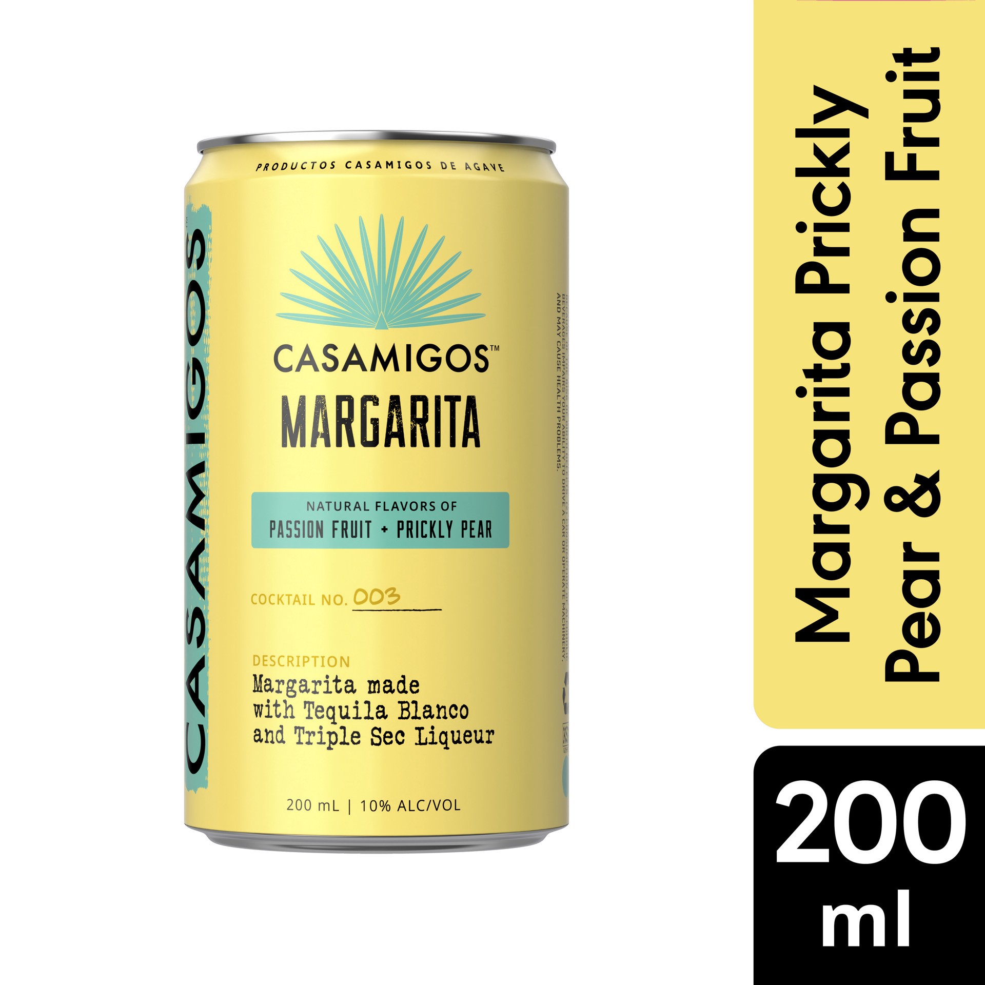 slide 4 of 4, Casamigos Margarita Prickly Pear & Passion Fruit, 200 mL Can, 200 ml