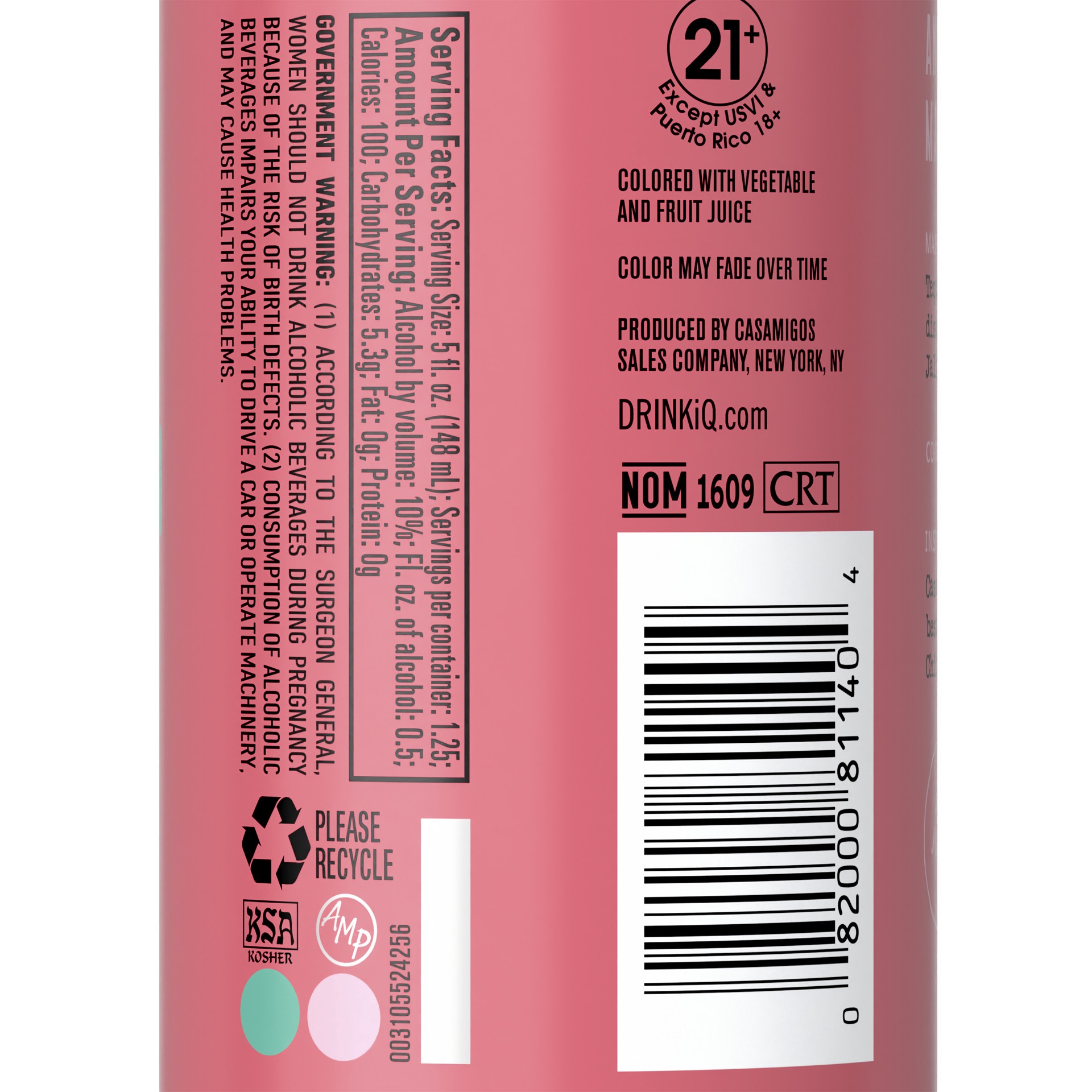 slide 3 of 4, Casamigos Margarita Strawberry & Colima Lime, 200 mL Can, 200 ml