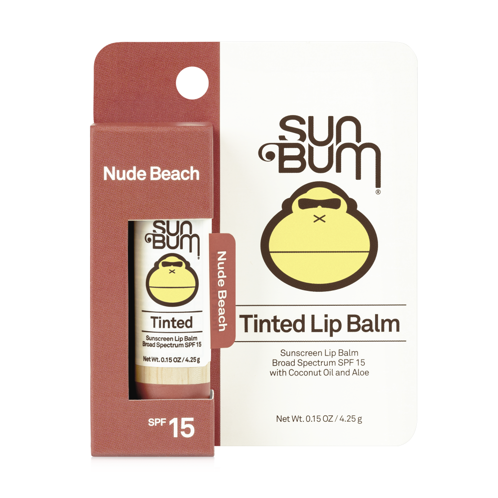 slide 1 of 1, Sun Bum Tinted Lip Balm - Nude Beach (Blister), 0.15 oz