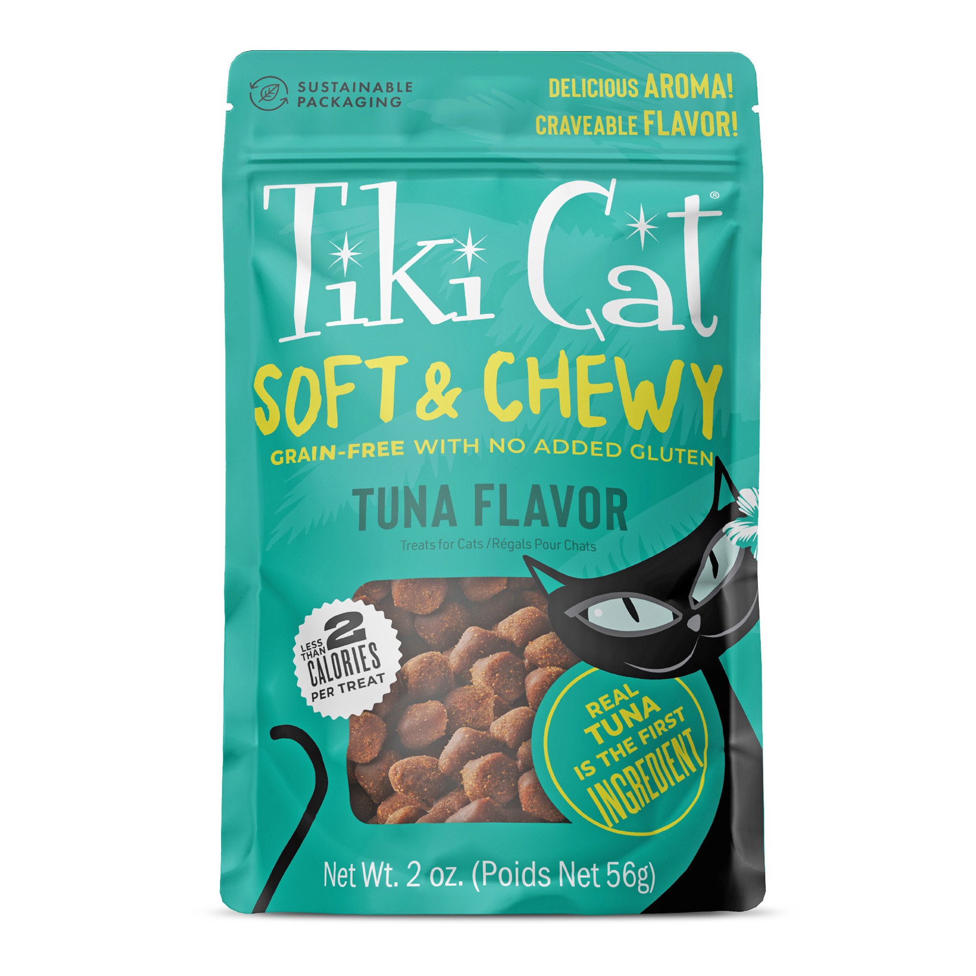 slide 1 of 7, Tiki Cat Soft & Chewy Tuna Flavor Treats, 2 oz. Bag, 1 ct