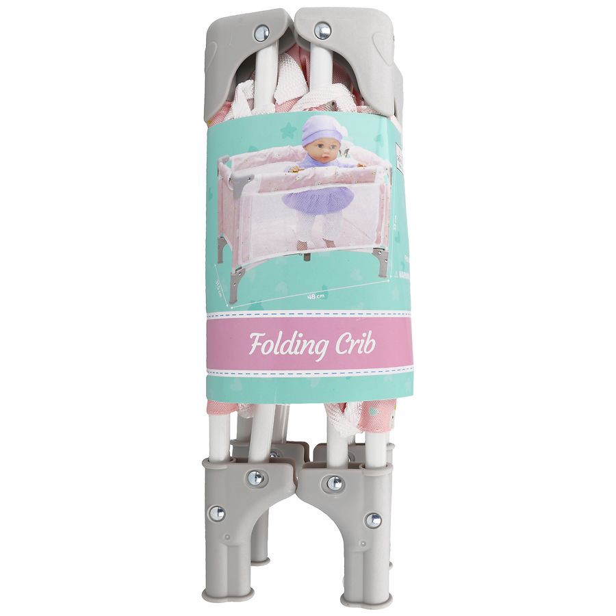 slide 1 of 4, Playright Baby Bella Folding Crib, 1 ct