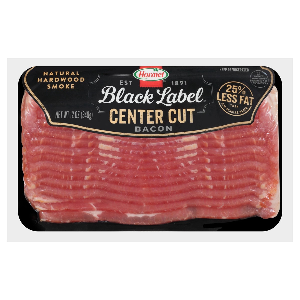 slide 1 of 10, HORMEL BLACK LABEL Center Cut Bacon, 12 oz, 12 oz