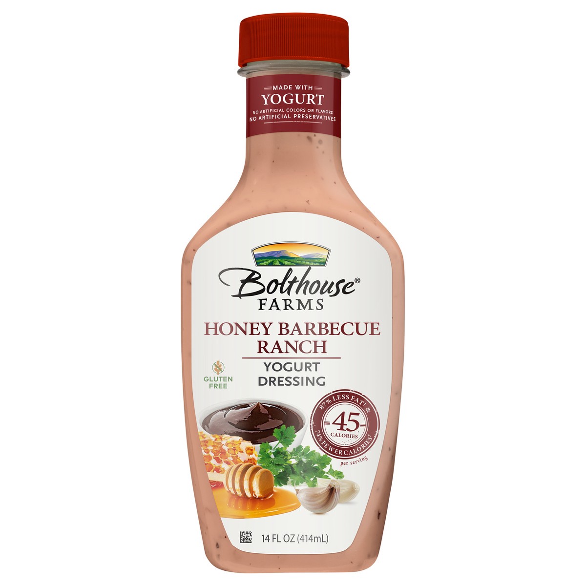 slide 7 of 7, Bolthouse Farms Honey BBQ Ranch Dressing, Yogurt Dressing, 14 oz, 14 oz