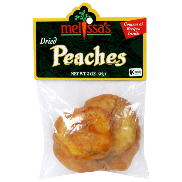 slide 1 of 1, Melissa's Dried Peaches, 3 oz