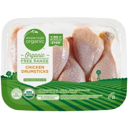 Simple Truth Organic Free Range Chicken Drumsticks (4 To 6 Per Pack)