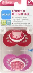 Mam Orthodontic Pacifier 6+ Months, 2 Ct