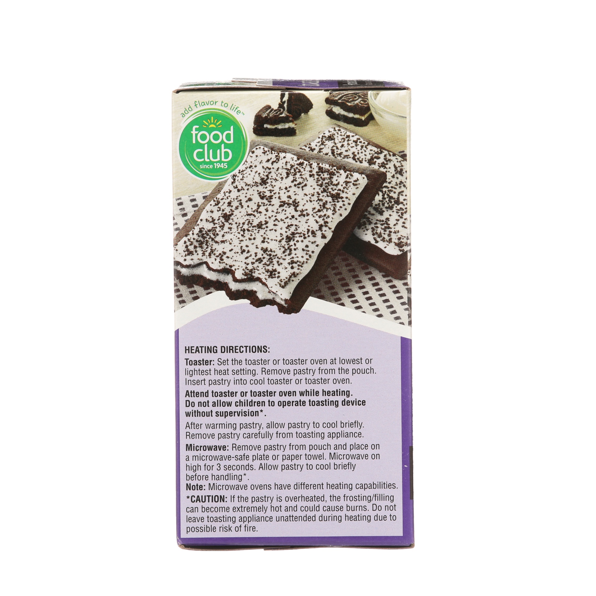 slide 3 of 6, Food Club Cookies and Creme Frosted Toaster Pastries, 6 ct