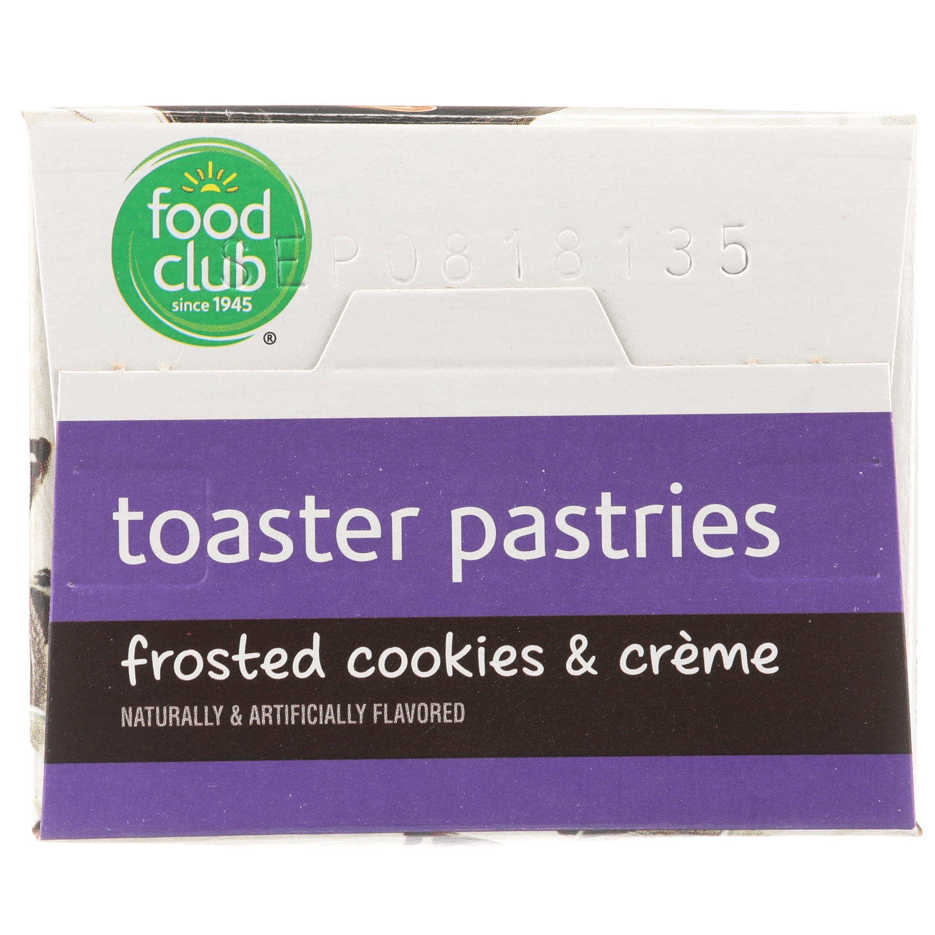 slide 4 of 6, Food Club Cookies and Creme Frosted Toaster Pastries, 6 ct