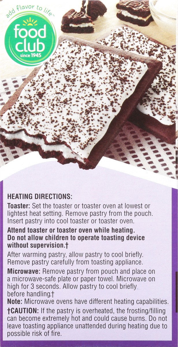 slide 7 of 9, Food Club Frosted Cookies & Creme Toaster Pastries 6 ea, 6 ct