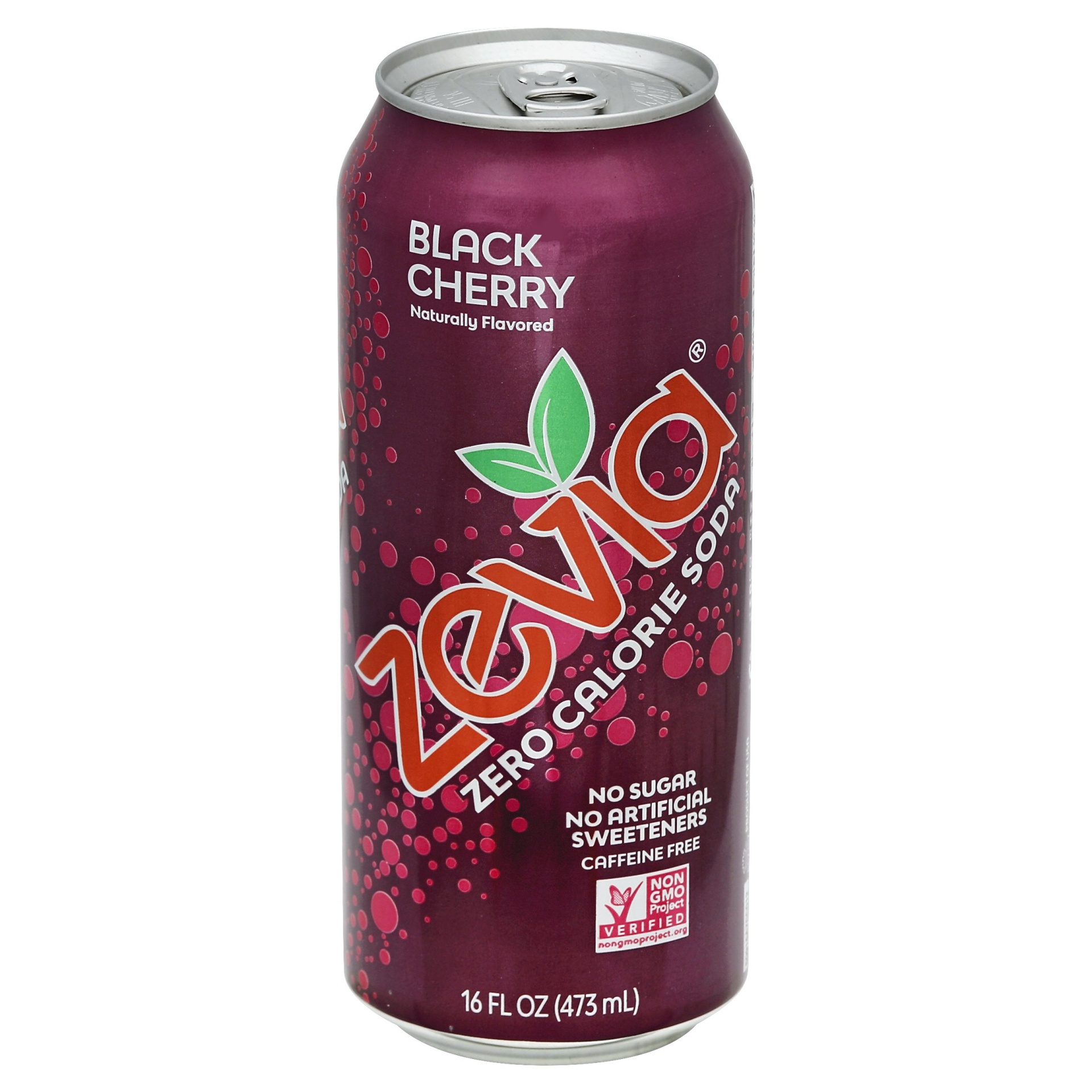 slide 1 of 6, Zevia Zero Calorie Soda Black Cherry, 16 fl oz