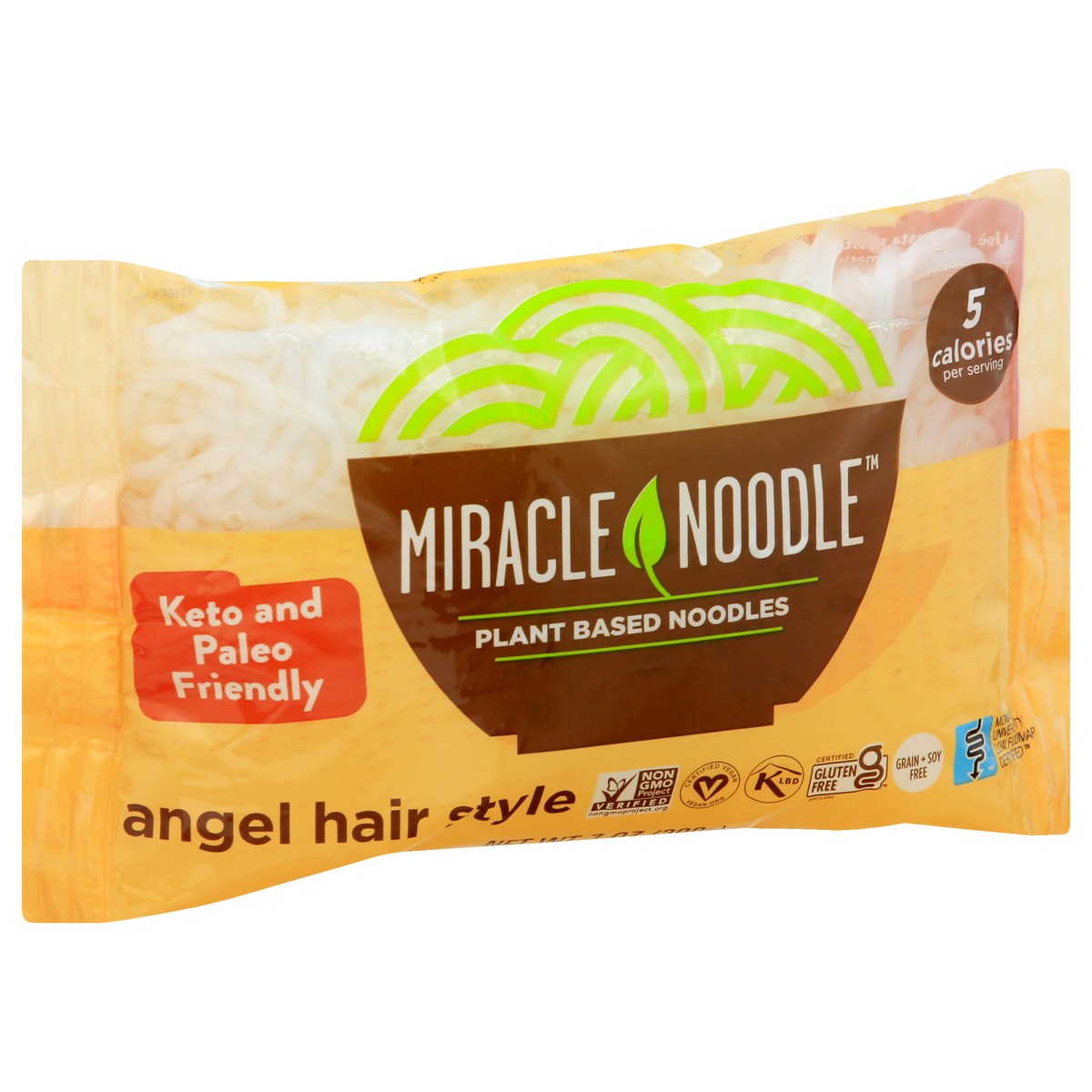 slide 2 of 13, Miracle Noodle Kitchen Angel Hair Style Plant Based Noodles 7 oz, 7 oz