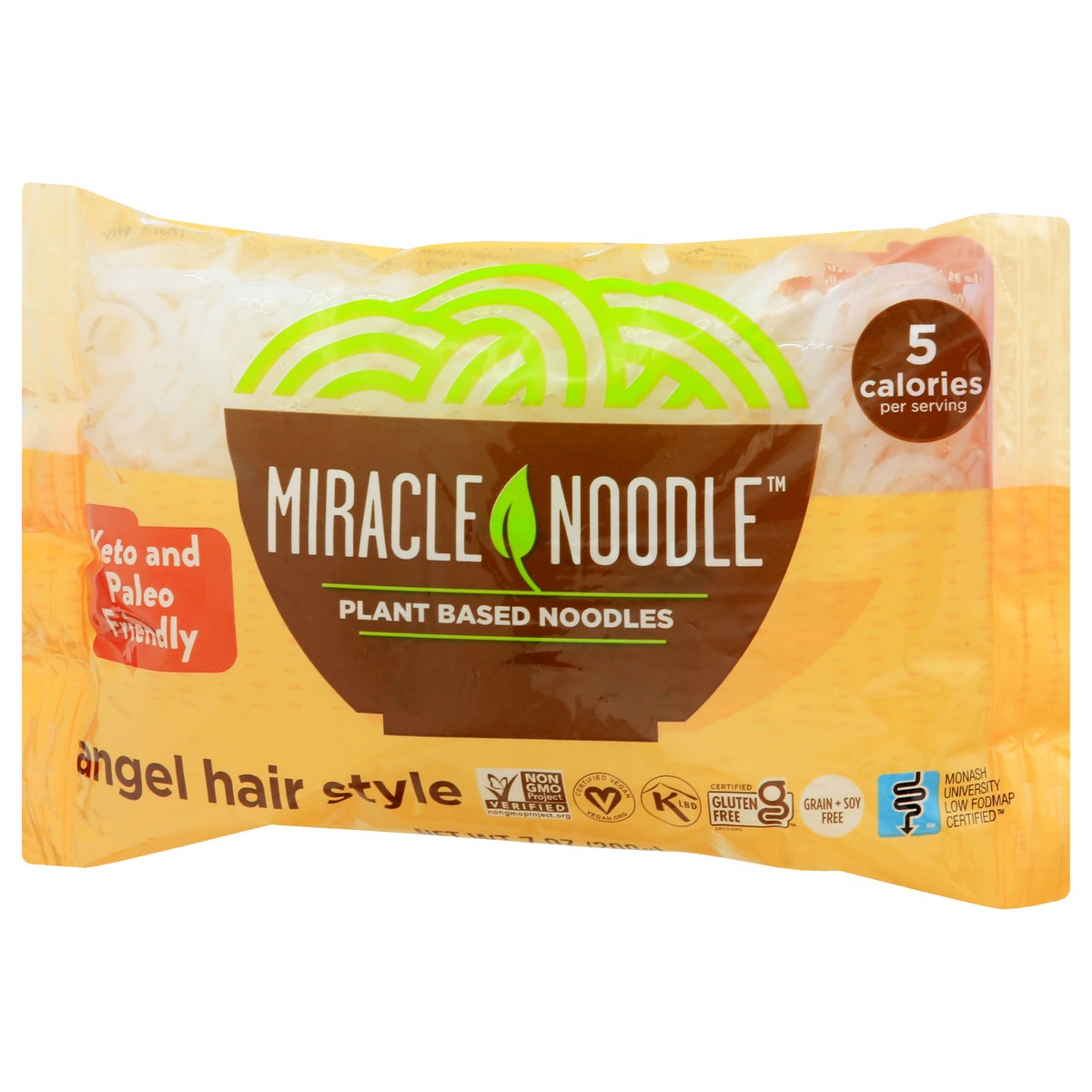 slide 8 of 13, Miracle Noodle Kitchen Angel Hair Style Plant Based Noodles 7 oz, 7 oz