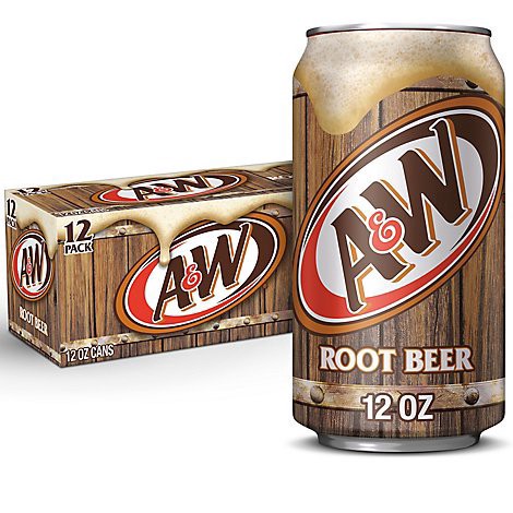slide 1 of 1, A&w Root Beer Soda In Can - 12-12 Fl. Oz., 144 fl oz