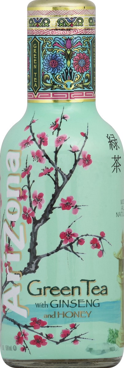 slide 4 of 5, AriZona Green Tea with Ginseng and Honey, 20 fl oz