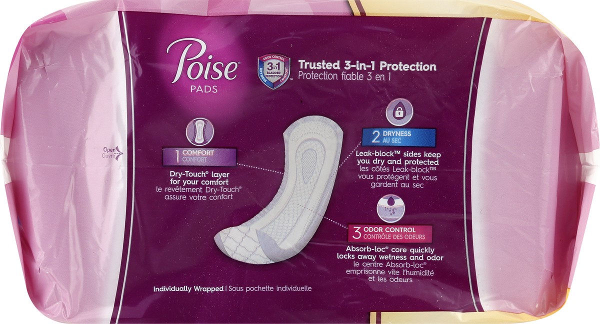 slide 9 of 9, Poise Original Design Postpartum Incontinence Pads for Women - Ultimate Absorbency - Long - 27ct, 