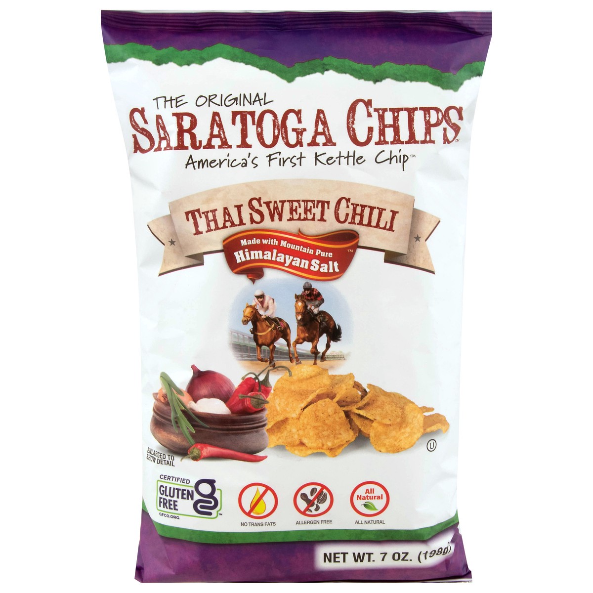 slide 1 of 6, SARATOGA CHIPS Kettle Chips 7 oz, 7 oz