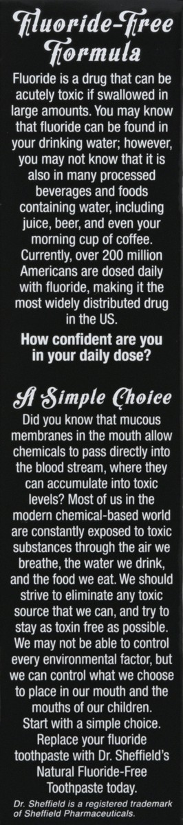 slide 3 of 9, Dr. Sheffields Toothpaste 5 oz, 5 oz