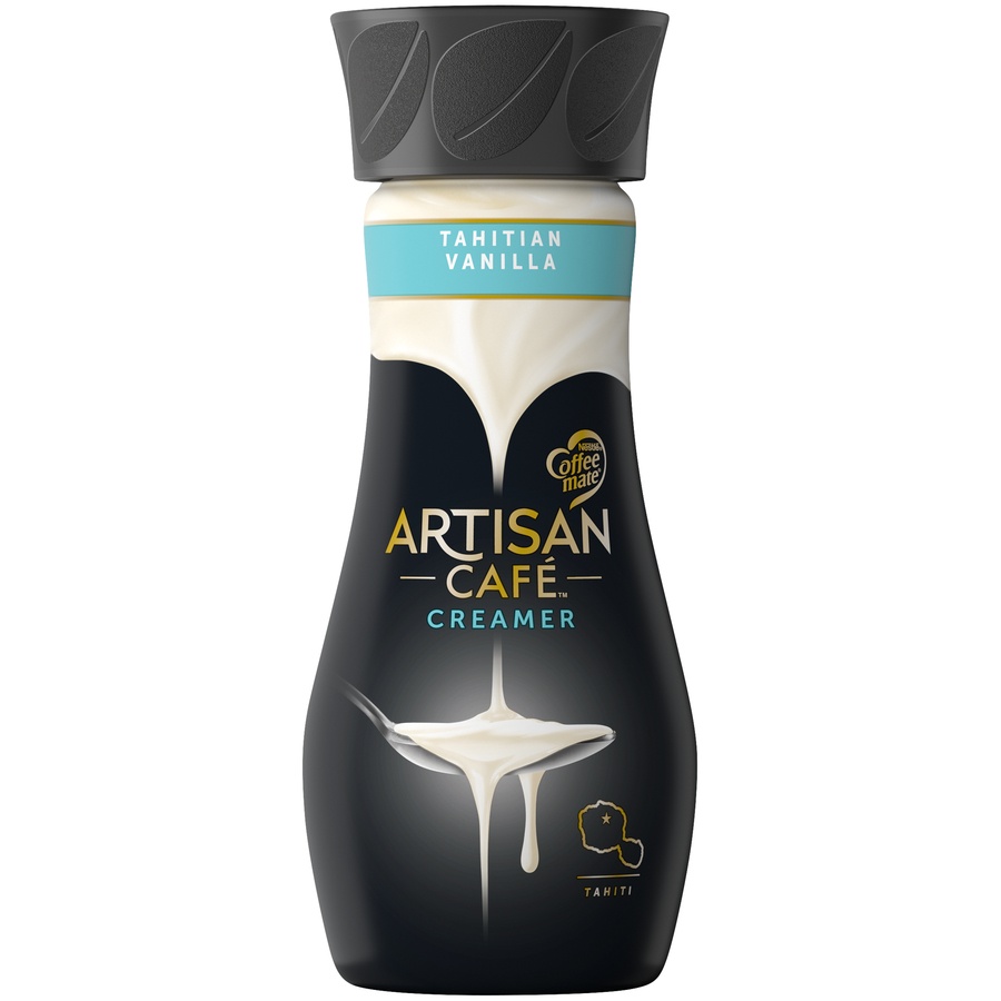 slide 1 of 7, Coffee-Mate Tahitian Vanilla Flavored Artisan Cafe Creamer, 14 fl oz