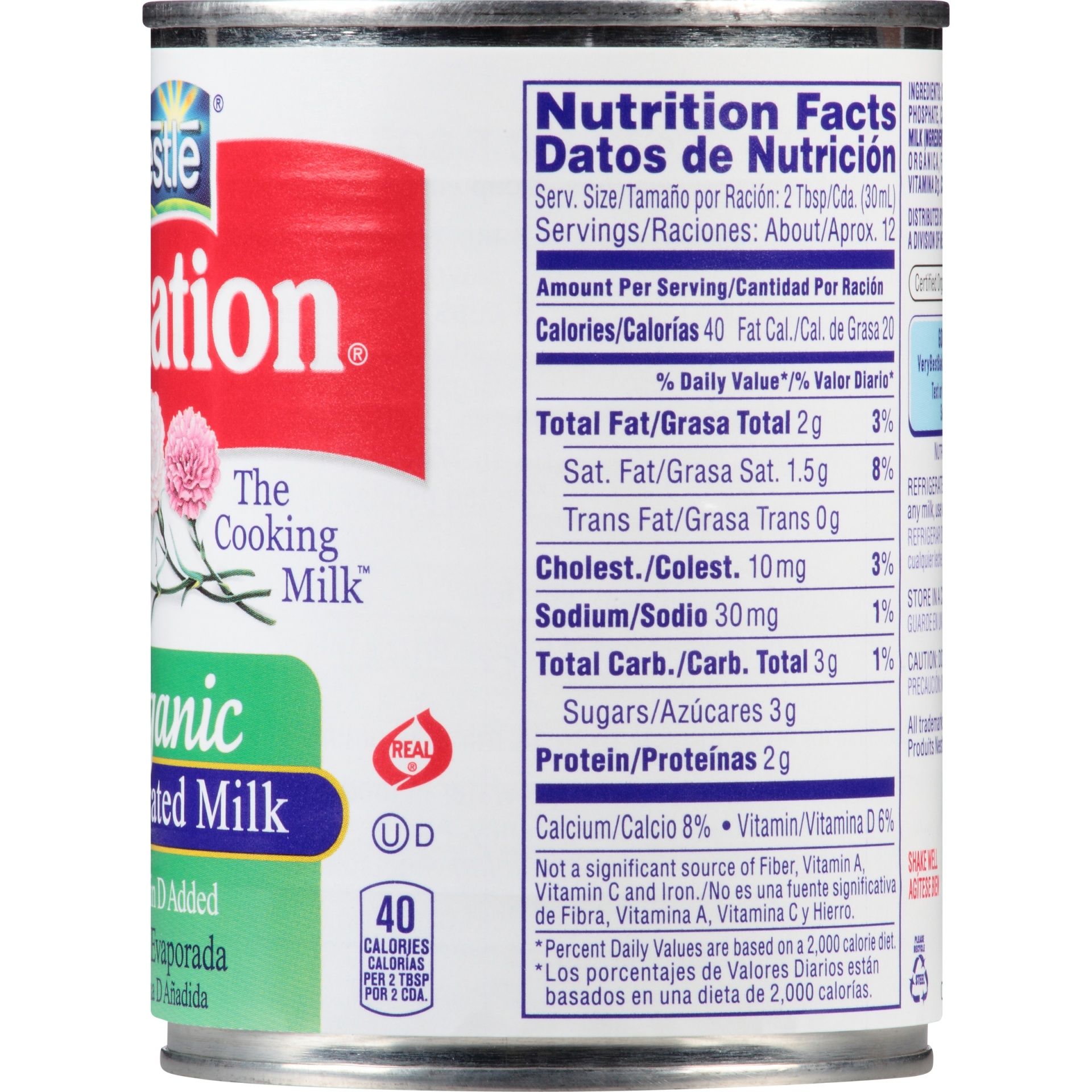 slide 3 of 6, Carnation Organic Evaporated Milk, 12 fl oz